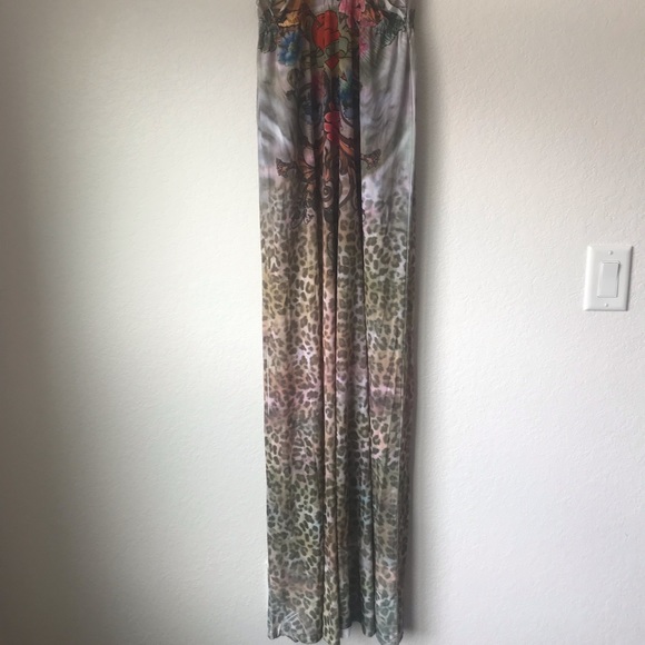 Spy Leopard Embroidered Multi Color Racerback Dress - Picture 5 of 8